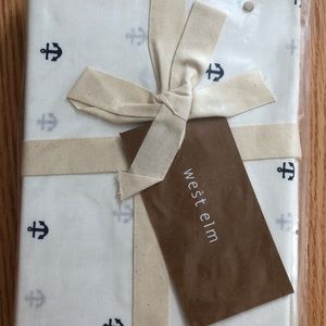 West Elm Nautical Sailor Anchor Pillowcases (2)